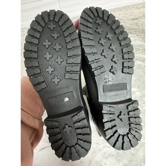 Stuart Weitzman Black Rubber Chelsea Boots Booties Size 8B - Picture 8 of 10